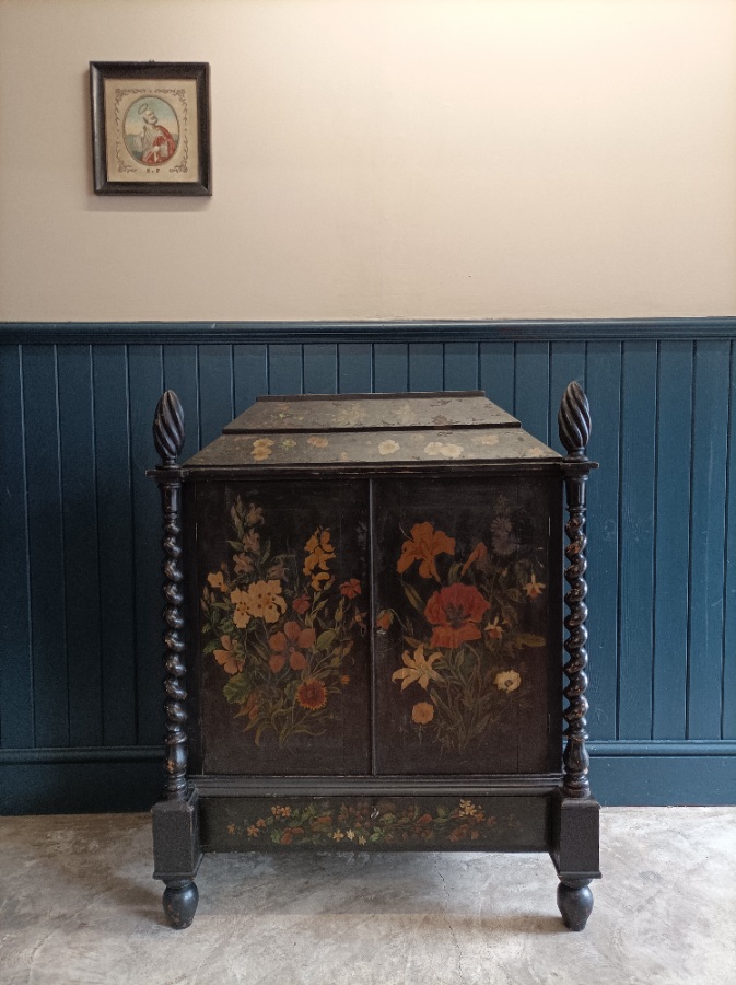 A Victorian Black Painted Cabinet (1).jpg